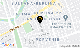 Mapa de Abastecimientos Plásticos De Colombia en Cali