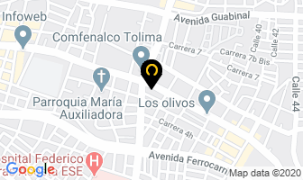 Mapa de ABC Ortodoncia en Ibagué