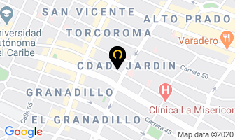 Mapa de Abg Fumigaciones en Barranquilla