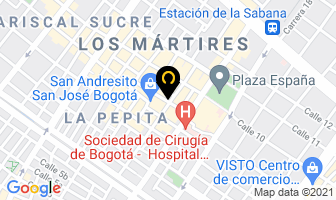 Mapa de Abj Colibri en Bogotá D.C