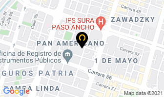 Mapa de Abogada Maria Jimena Largo en Cali