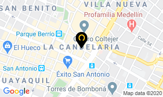 Mapa de Abogado Andres Cano en Medellín