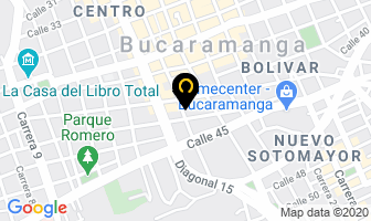 Mapa de Abordar Y Estampar en Bucaramanga