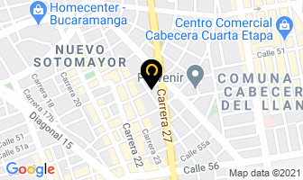 Mapa de Ac Courrier Empresarial en Bucaramanga