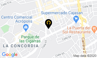 Mapa de Aca Dotaciones en Bucaramanga