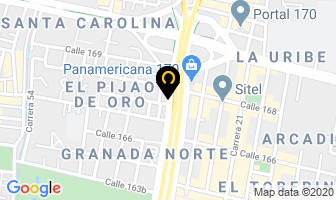 Mapa de Acabados Alfa & Omega en Bogotá D.C