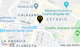Mapa de Acabados Drywall en Medellín