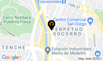Mapa de Acabados Y Formas Ltda en Medellín