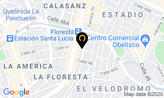 Mapa de Academia Amparo en Medellín
