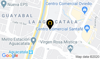 Mapa de Academia Antares en Medellín