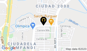 Mapa de Academia Auto América en Cali