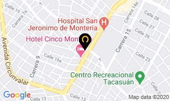 Mapa de Academia Automovilística Amc en Montería