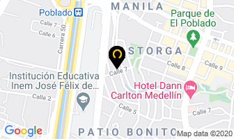 Mapa de Academia Dance As en Medellín
