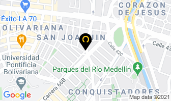 Mapa de Academia Estelar Model en Medellín