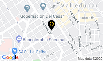 Mapa de Academia Incatec en Valledupar