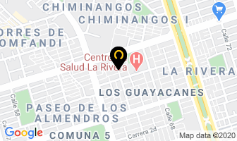 Mapa de Academia Musical Bilingüe Guitar School en Cali
