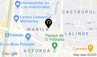 Mapa de Acantha en Medellín