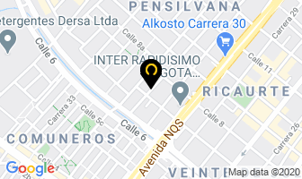 Mapa de Acarreos Serviremesas en Bogotá D.C
