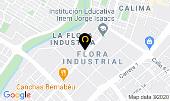 Mapa de Accer Cocinas Industriales en Cali