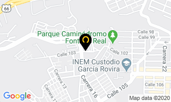 Mapa de Accesorios Cortinikool en Bucaramanga