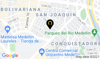 Mapa de Accesorios Piedra Luna en Medellín