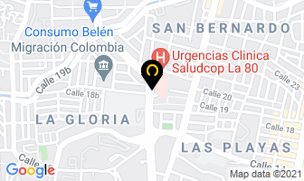 Mapa de Acentro en Medellín