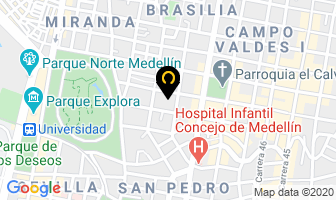 Mapa de Acero Perforado en Medellín
