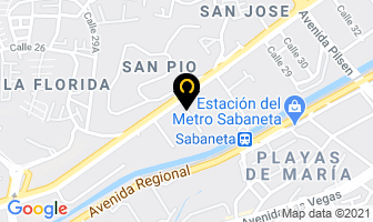 Mapa de Aceros Industriales S.A. en Itaguí