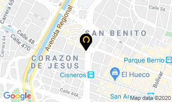 Mapa de Aceros Y Accesorios en Medellín