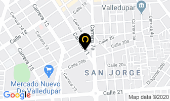 Mapa de Aceros Y Metales A&p en Valledupar