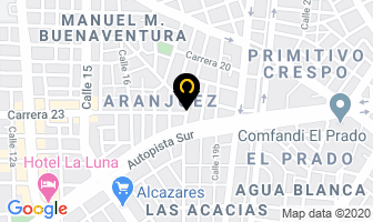 Mapa de Aceros Y Vidrios Construcciones Ltda. en Cali