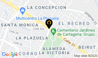 Mapa de Acervos Documentales Ltda. en Cartagena