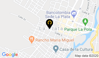Mapa de Achiras De Mí Huila en La Plata