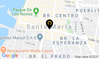 Mapa de Acodelco Ltda. en Santa Marta