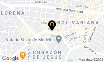 Mapa de Acondicionamiento De Espacios Dislon en Medellín