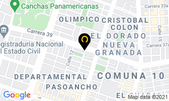 Mapa de Acosta Rosas Melba Lucía en Cali