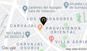Mapa de Acrilicos Continental en Bogotá D.C