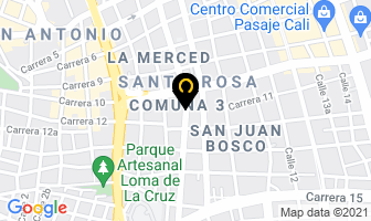 Mapa de Acrílicos Luminal en San Calixto