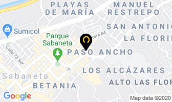 Mapa de Acrilicos R.s. en Sabaneta