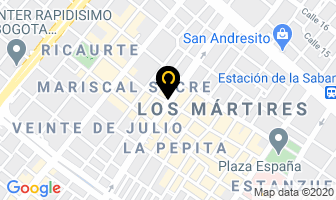 Mapa de Acrílicos Y Cubiertas en Bogotá D.C