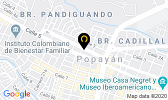 Mapa de Acrilujos Clínica Del Stop en Popayán
