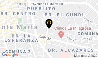Mapa de Actual Dent en Santa Marta