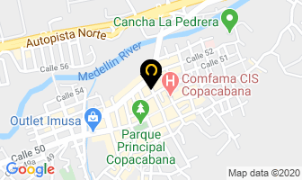 Mapa de Acuario arco iris en Copacabana