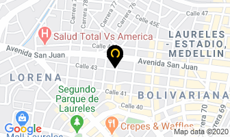 Mapa de Acueductos David S.a. en Medellín