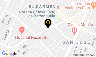 Mapa de Adalberto Meza Publicidad en Barranquilla
