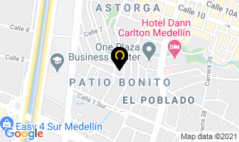 Mapa de Administraciones H & D en Medellín