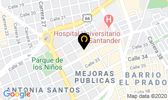 Mapa de Adolor en Bucaramanga