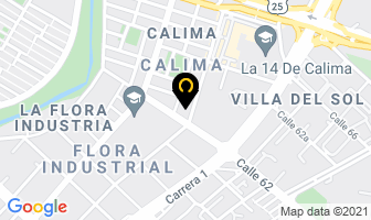 Mapa de Aeg Médica Industrial en Cali