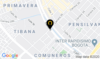 Mapa de Aemsa Servicios Metalmecánicos en Bogotá D.C