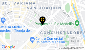 Mapa de Aero Rotables Y Accesorios en Medellín